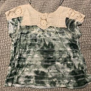 Free People Eyelet Tie-Dye T-Shirt